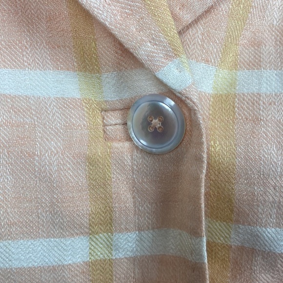 Brooks Brothers Pink Plaid Blazer 100% Linen/Flax Spring 2019 Collection - 16 - Picture 5 of 16